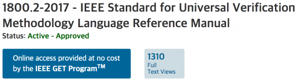 IEEE Standard for UVM (1800.2-2017)